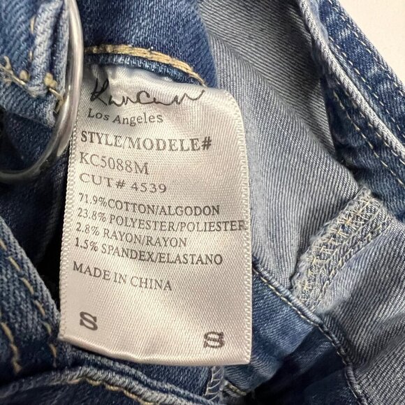 KanCan Women's Open Back Denim Overalls Slim Leg Distressed Size Small - Picture 9 of 9